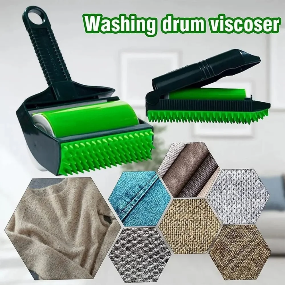 Pet hair removal and lint green